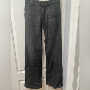 Citizens of Humanity low waist wide leg black jeans